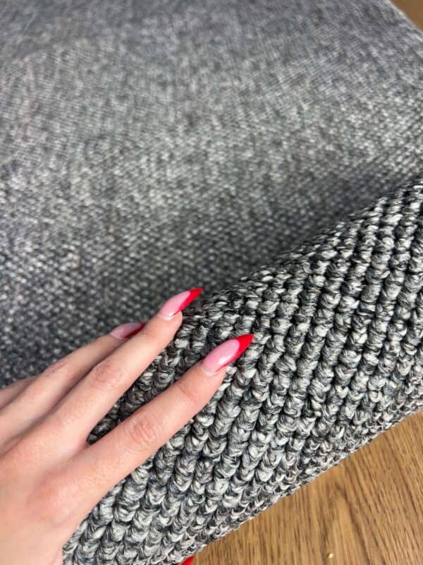 ⁦שטיח לולאות BROWN – דגם אפור שחור⁩ – תמונה ⁦3⁩