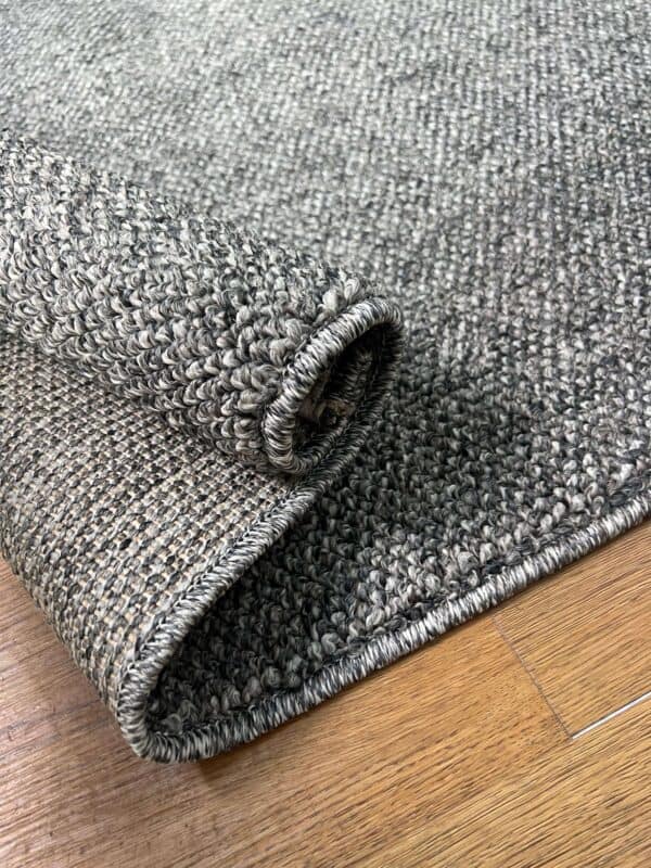 ⁦שטיח לולאות BROWN – דגם אפור שחור⁩ – תמונה ⁦2⁩