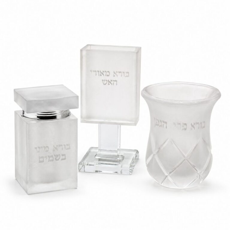 סט הבדלה לשבת שקוף